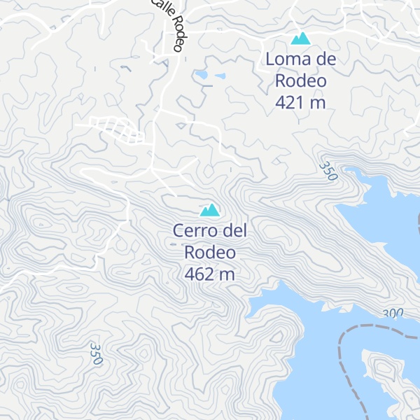 Map of Cerro del Rodeo