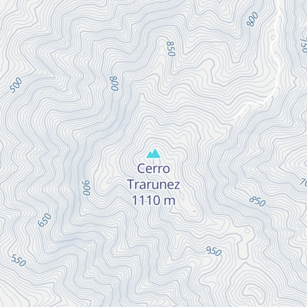 Map of Cerro Trarunez