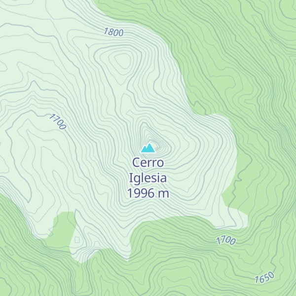 Map of Cerro Iglesia