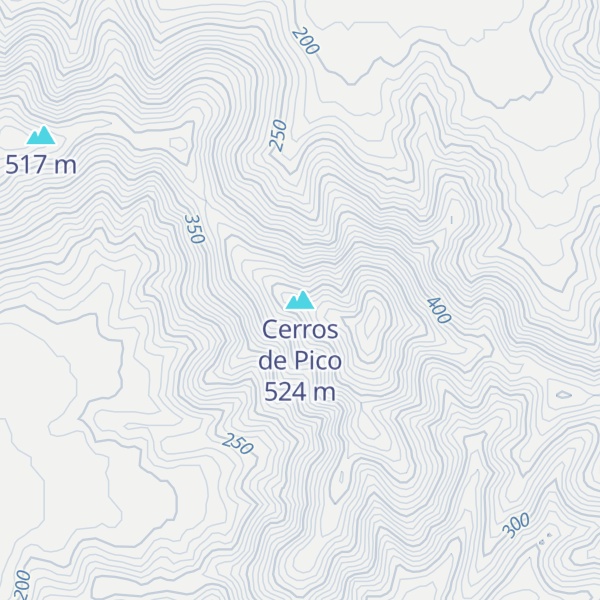 Map of Cerros de Pico