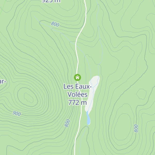 Map of Les Eaux-Volées