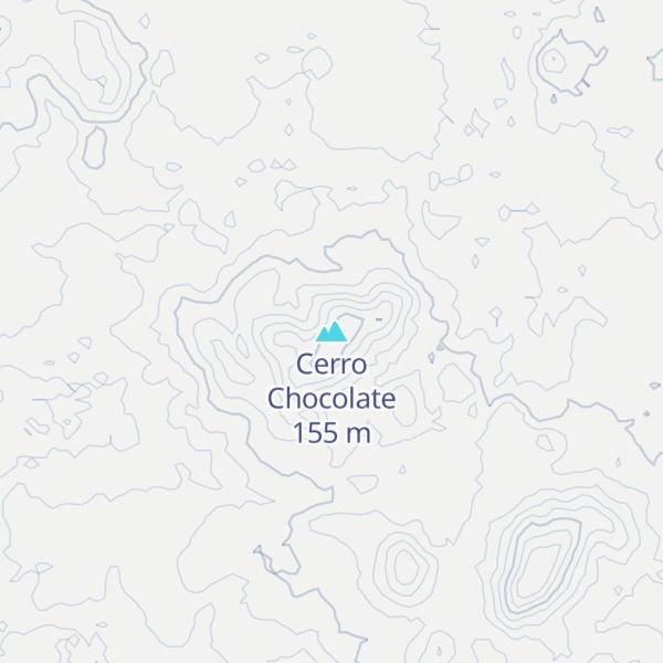 Map of Cerro Chocolate