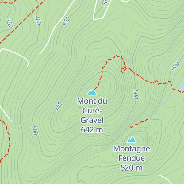 Map of Mont du Curé-Gravel
