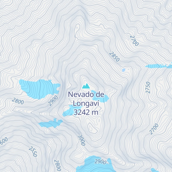Map of Nevado de Longaví
