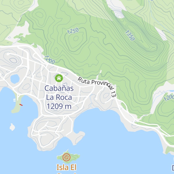 Map of Cabañas Don Gelindo