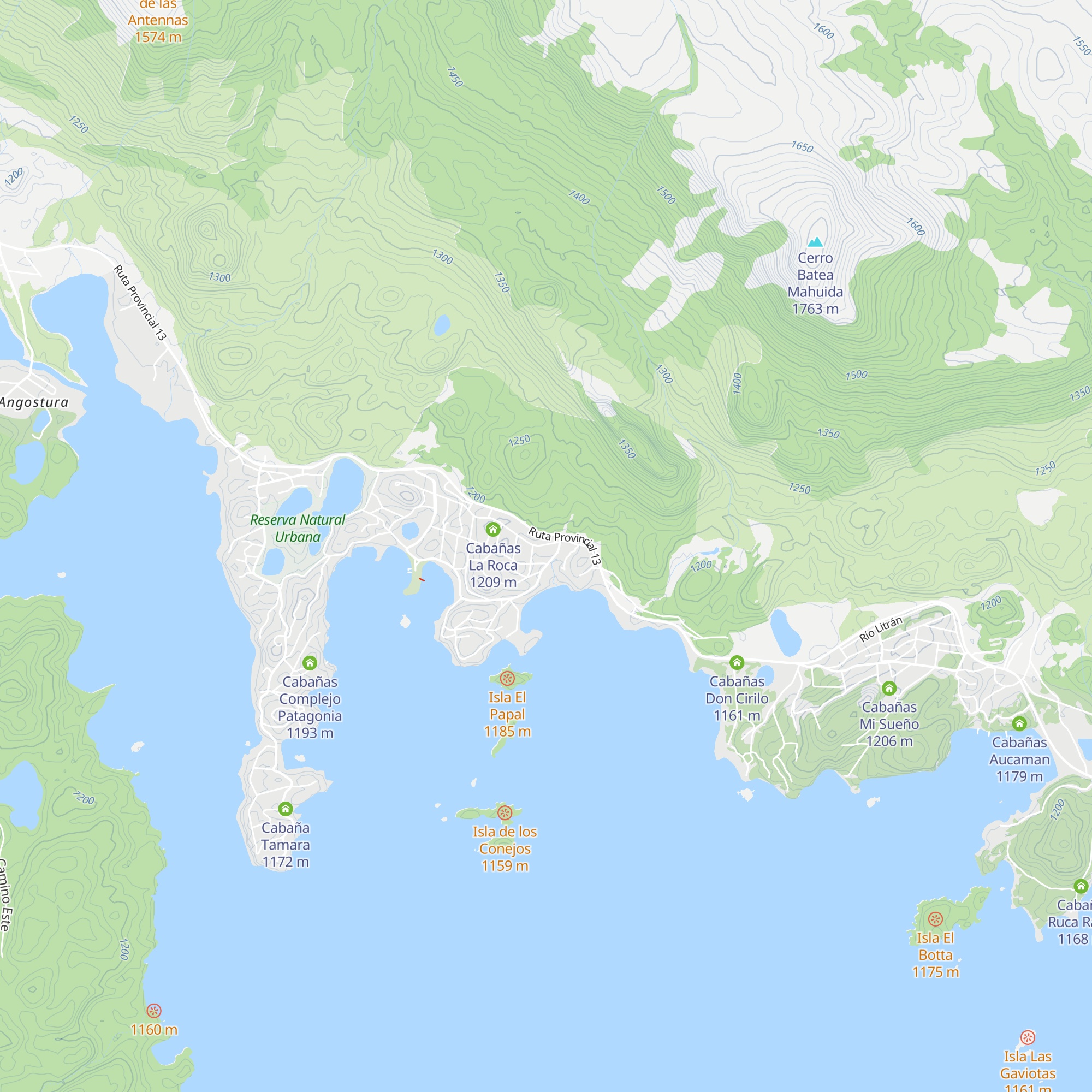 Cabañas Don Gelindo map