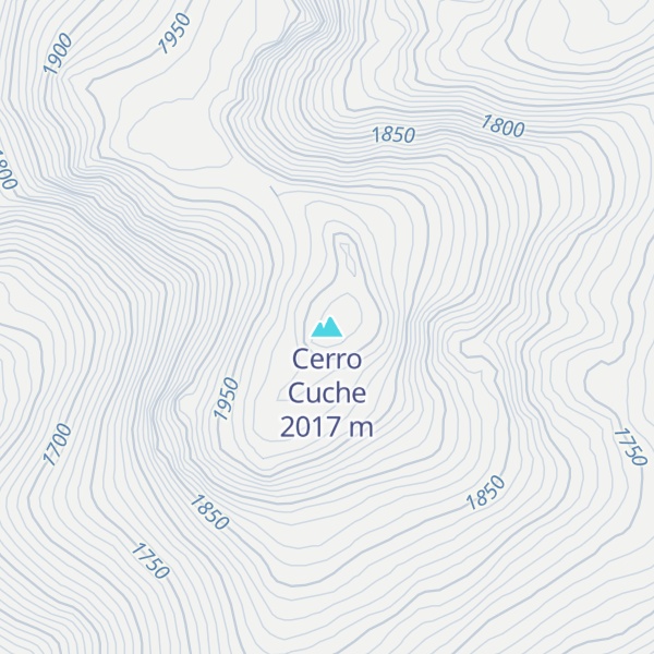 Map of Cerro Cuche