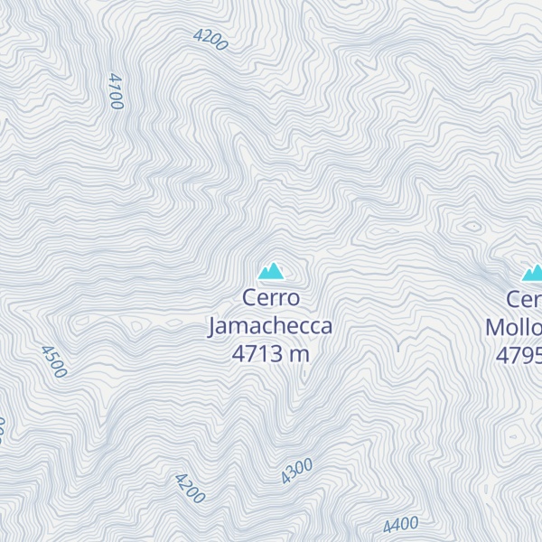Map of Cerro Jamachecca