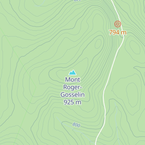 Map of Mont Roger-Gosselin