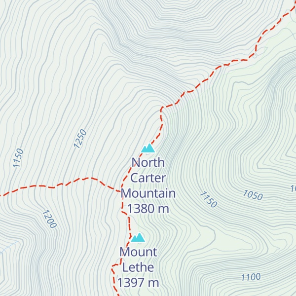 Map of North Carter Mountain
