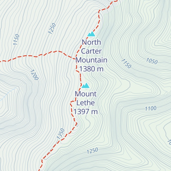 Map of Mount Lethe