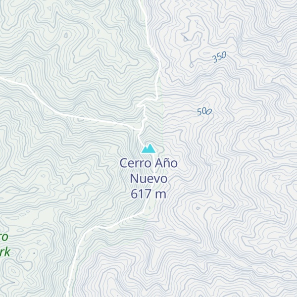 Map of Cerro Año Nuevo