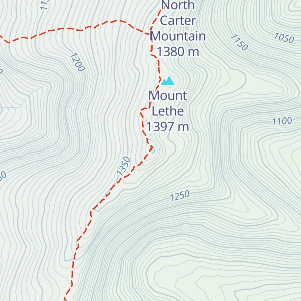 Map of Middle Carter Mountain