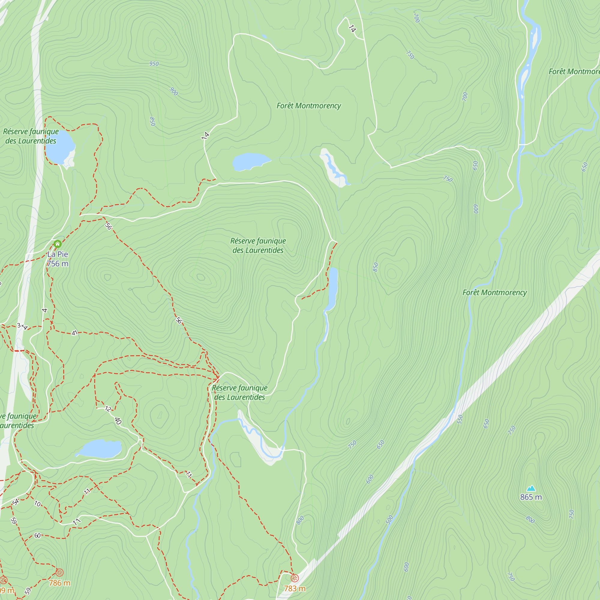 La Mésange map