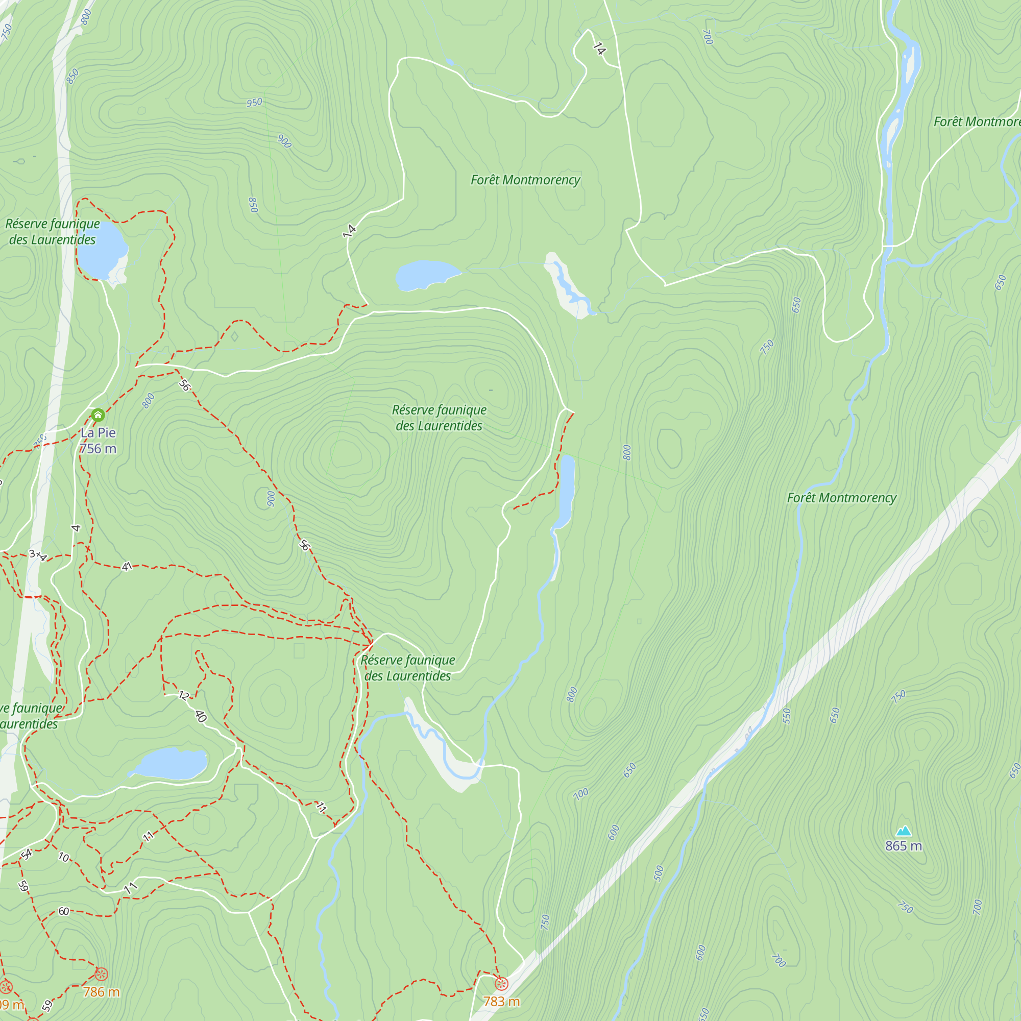 La Mésange map