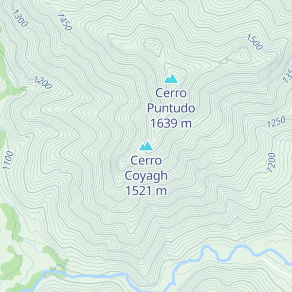Map of Cerro Coyagh
