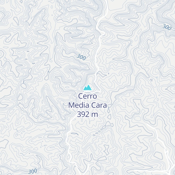 Map of Cerro Media Cara