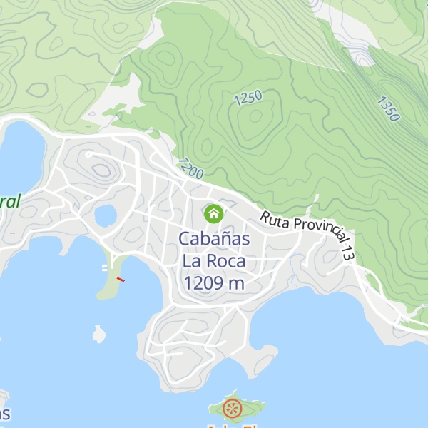 Map of Cabañas La Roca