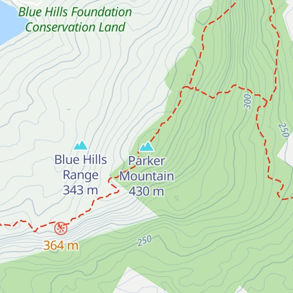 Map of Parker Mountain