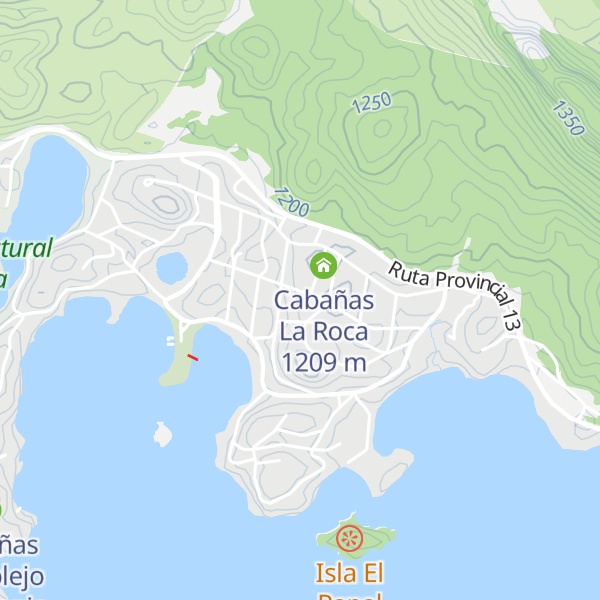 Map of Cabañas La Rosadita