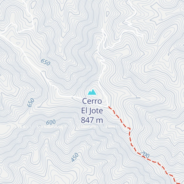 Map of Cerro El Jote