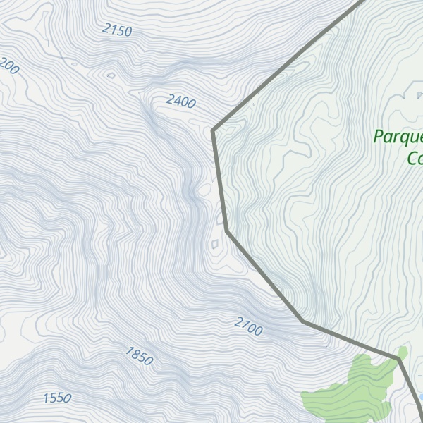 Map of Cerro El Peñón