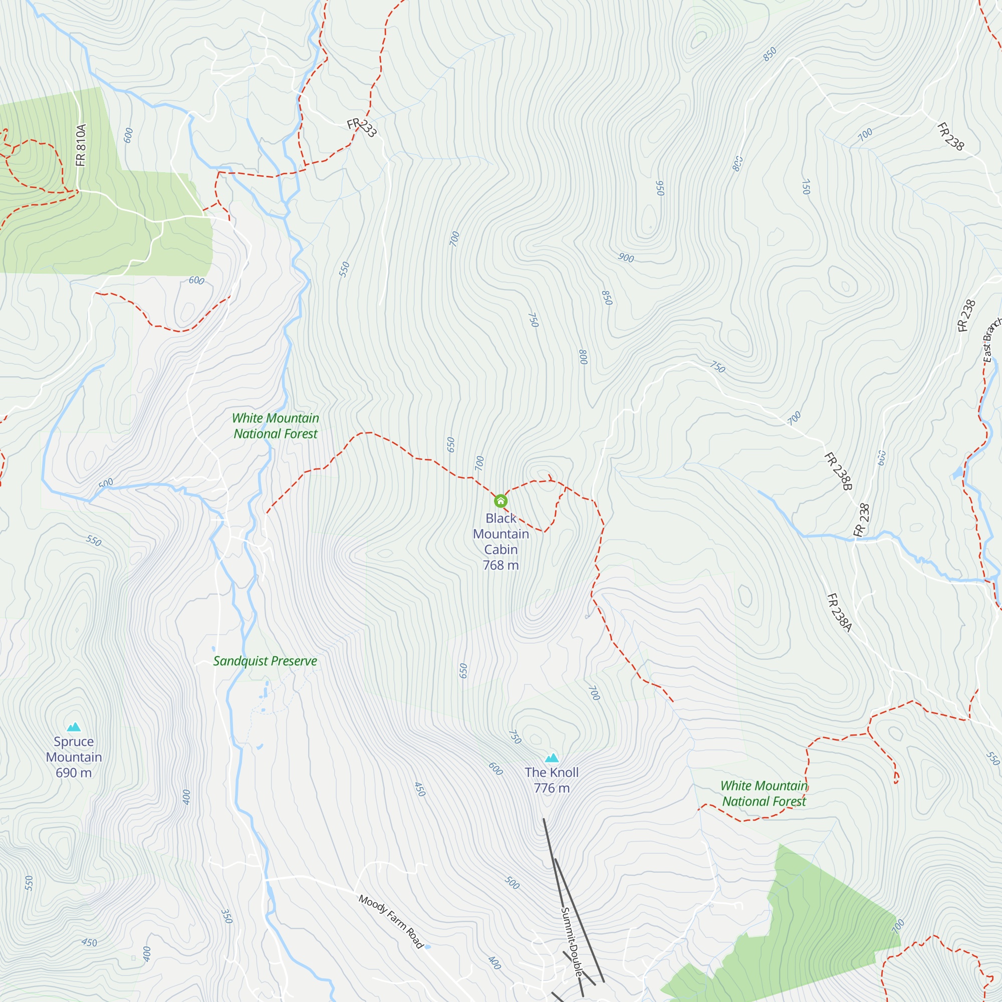 Black Mountain Cabin map