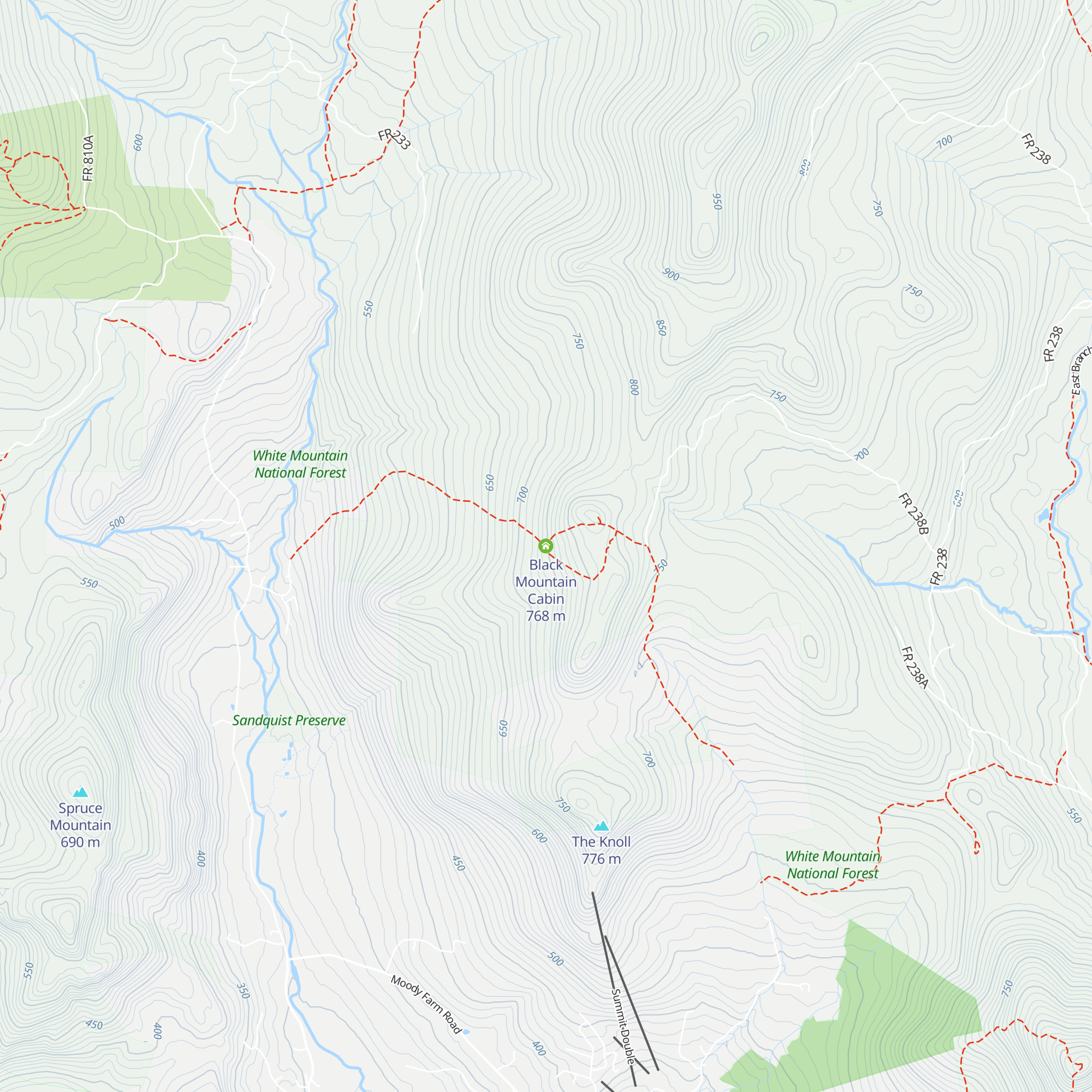 Black Mountain Cabin map