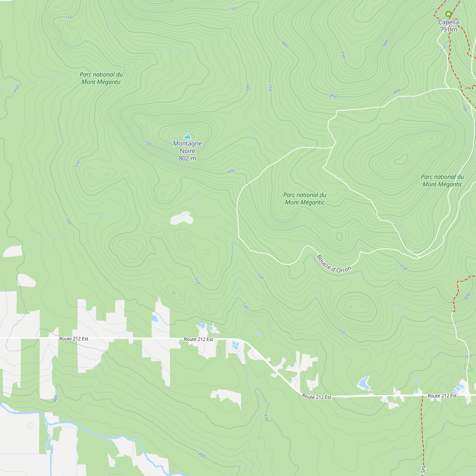 Relais Orion map