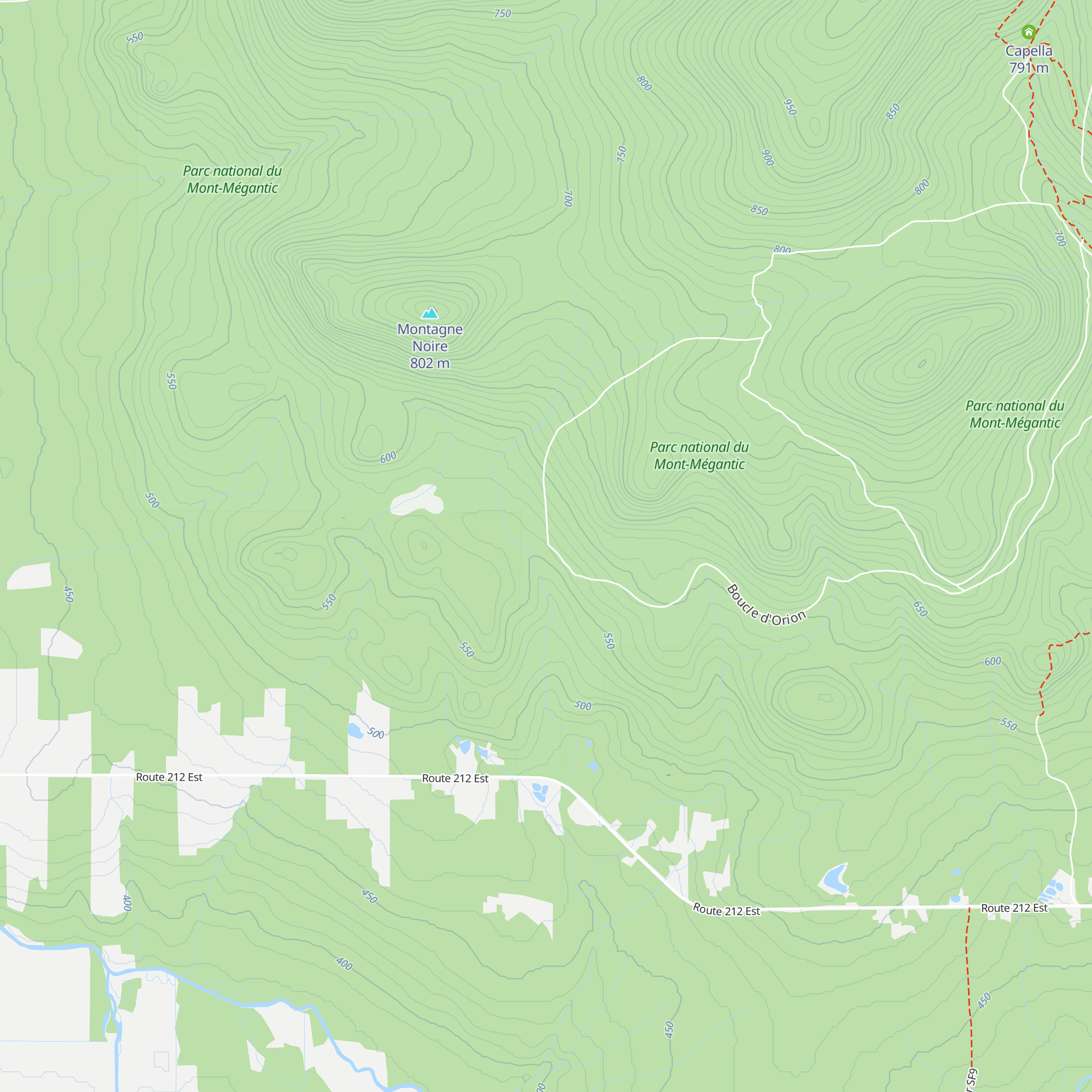 Relais Orion map