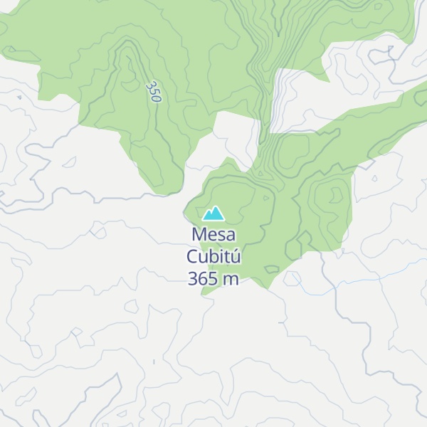 Map of Mesa Cubitú