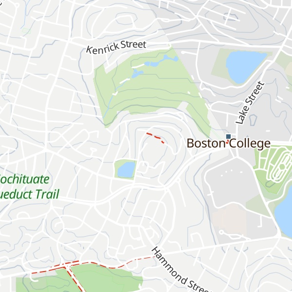 Map of Waban Hill