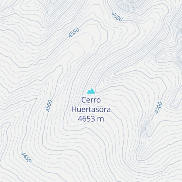 Map of Cerro Huertasora