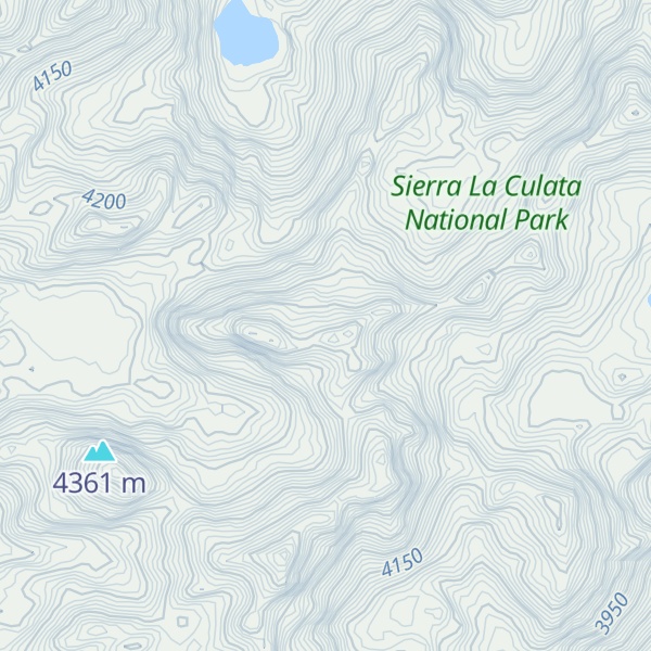 Map of Pico Los Barros