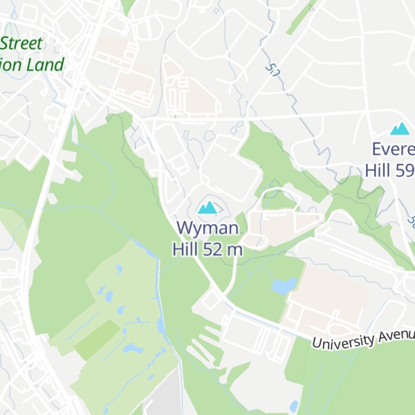 Map of Wyman Hill