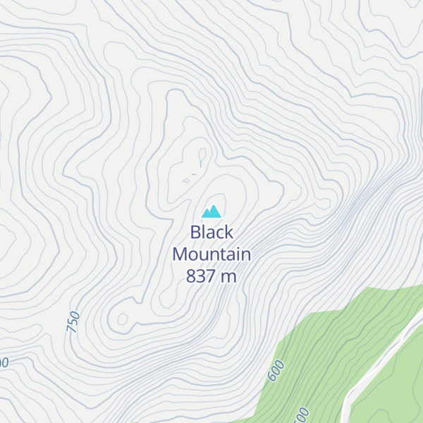 Map of Black Mountain