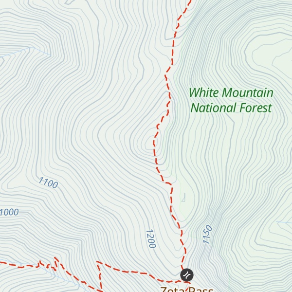 Map of South Carter Mountain