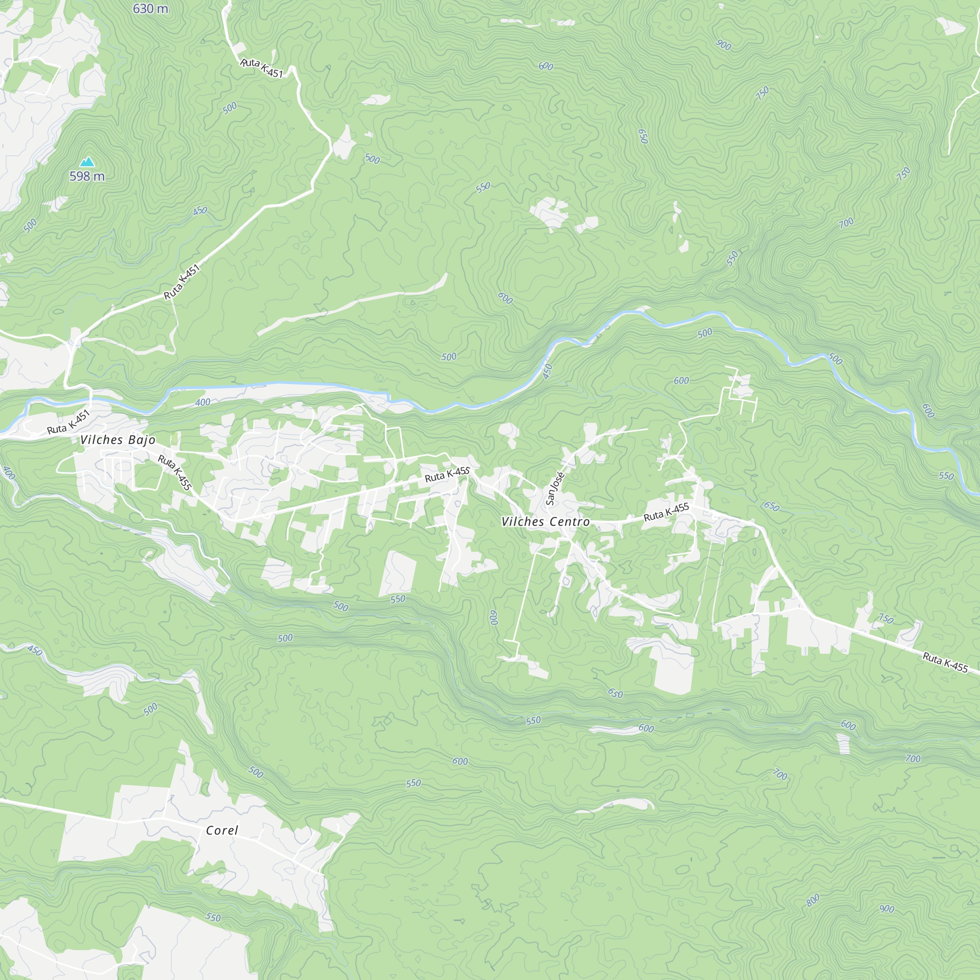 Cabañas El Roble map