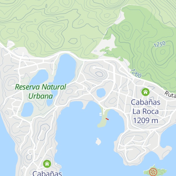 Map of Cabaña Faro Azul