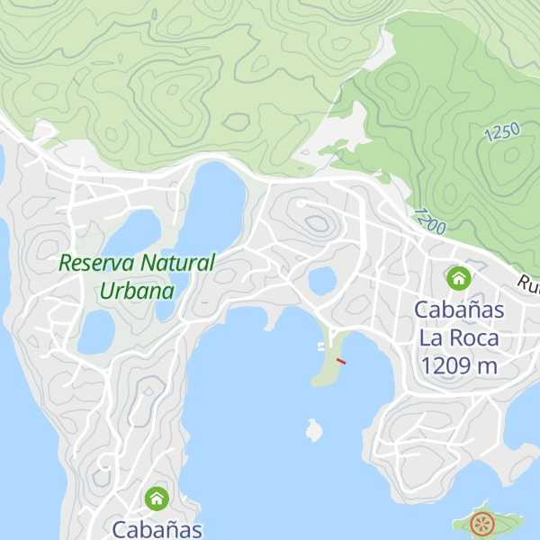 Map of Cabañas Puerto Malen
