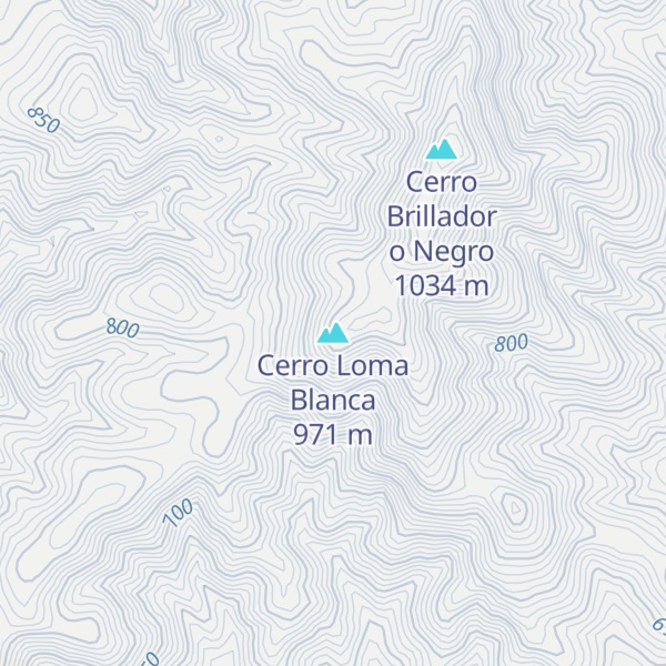 Map of Cerro Loma Blanca