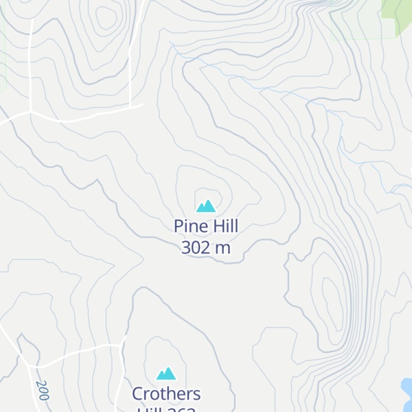Map of Pine Hill