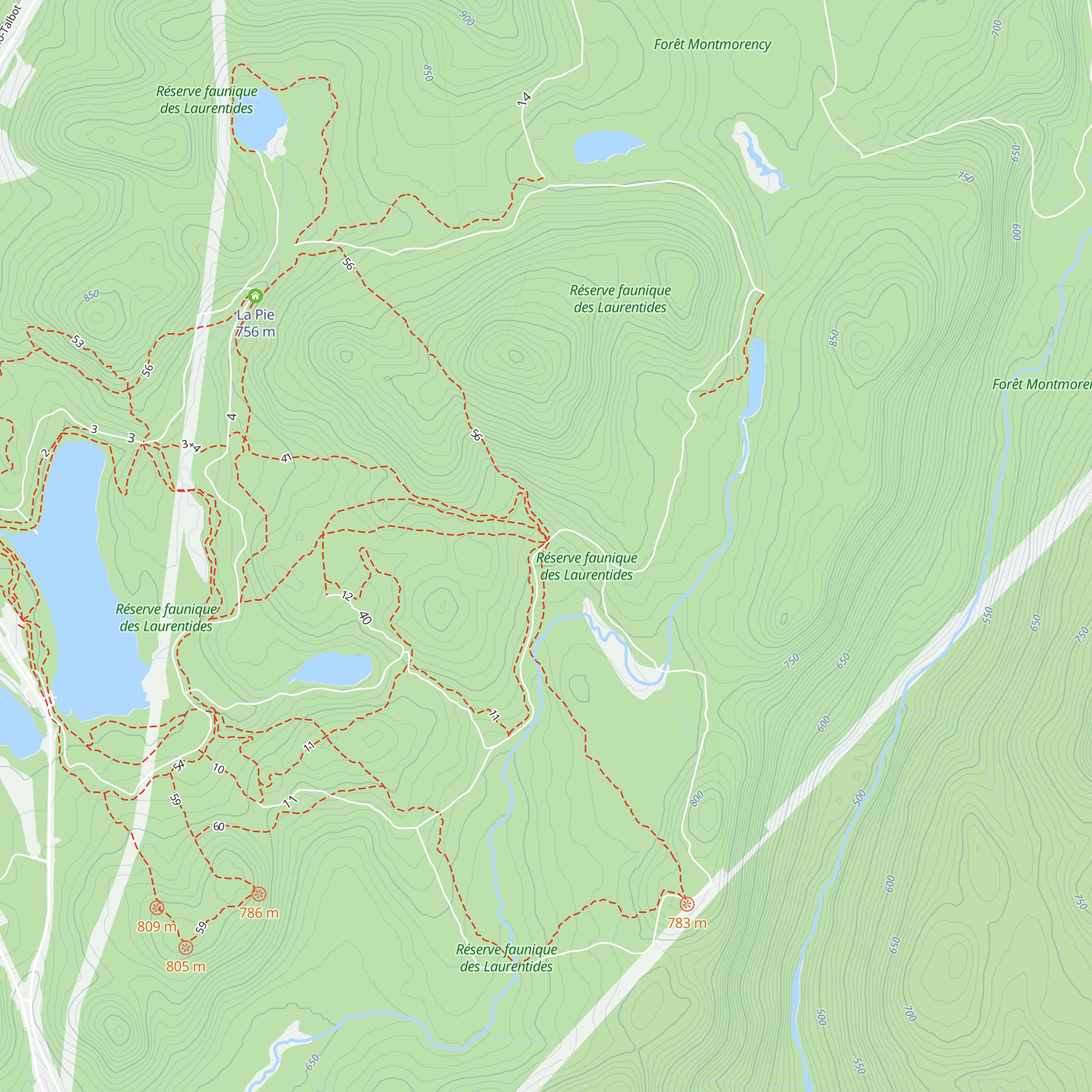 La Gélinotte map