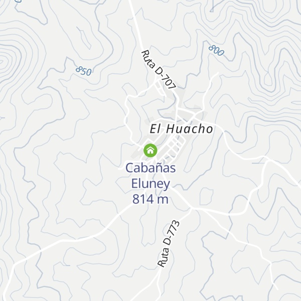 Map of Cabañas Eluney