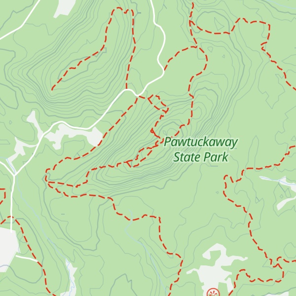 Map of South Mount Pawtuckaway
