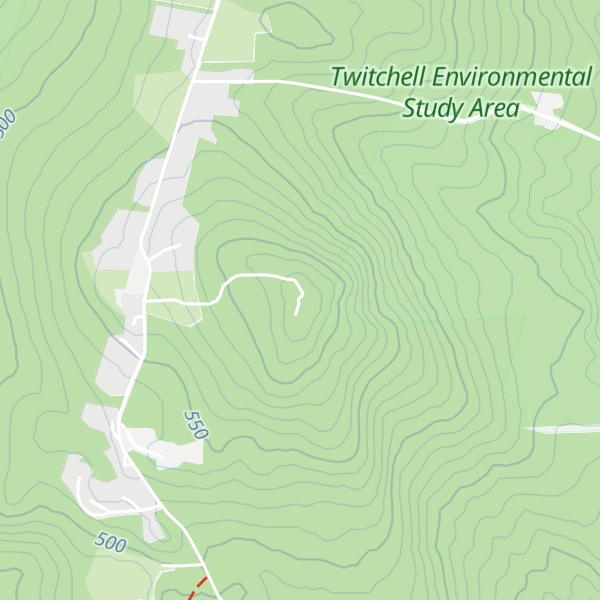 Map of Cates Hill