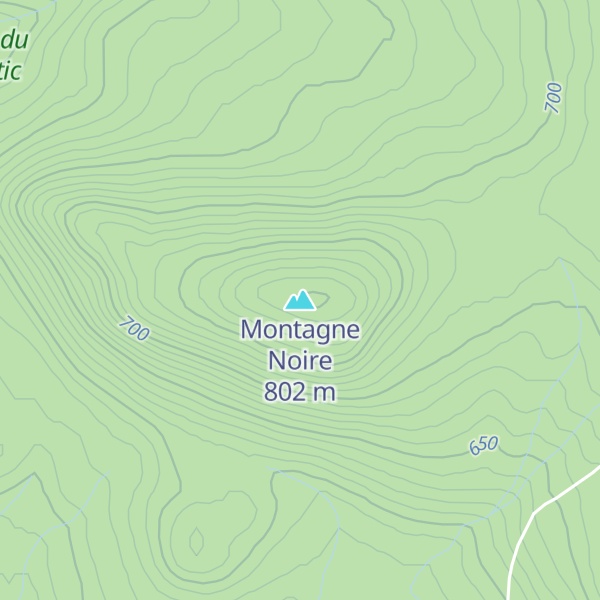 Map of Montagne Noire