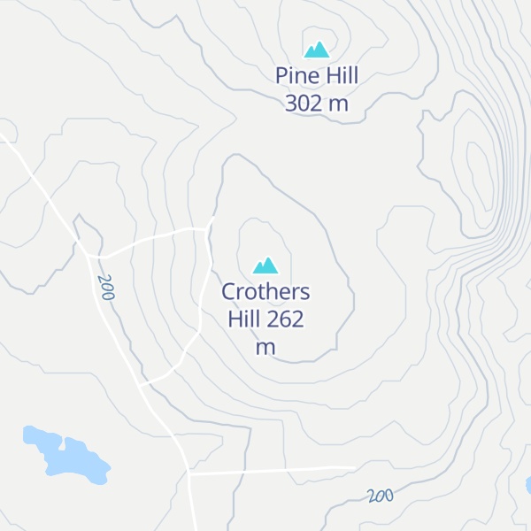 Map of Crothers Hill