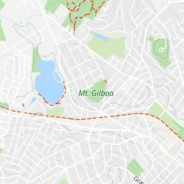 Map of Mount Gilboa