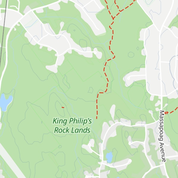 Map of King Philips Rock